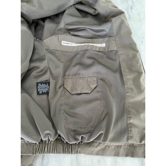 London Fog Men’s Brown Lightweight Jacket Size Large Zip Up Pockets - Picture 11 of 12